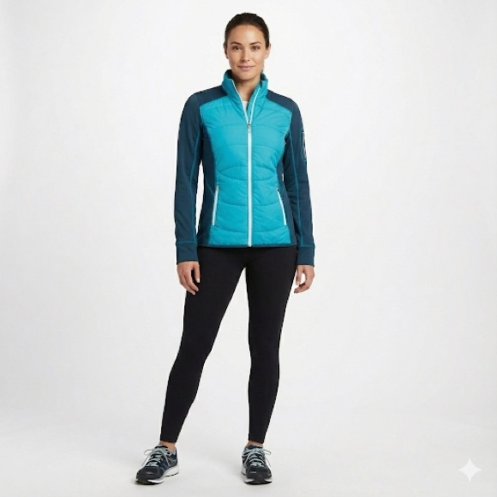 Eddie Bauer Athleisure Hybrid Insulated Jacket Blue XS